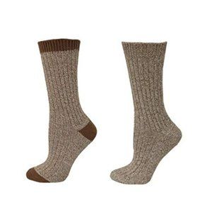 Outdoor Boot Hiking Marled Cotton 2 Pair Socks